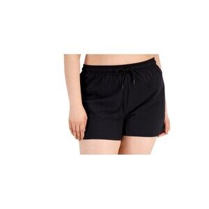 ID Ideology Women's Shorts Plus Size Athletic Running Shorts  Deep Black Size 2X